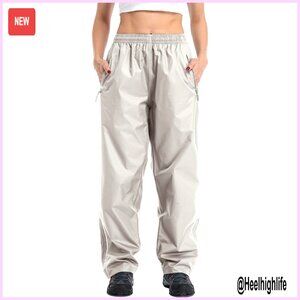 Waterproof Rain Pants Women's Lightweight Breathable Hiking Cycling Outdoor